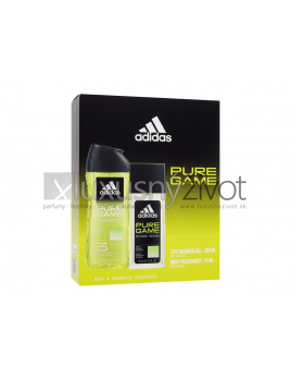 Adidas Pure Game, deospray 75 ml + sprchovací gél 250 ml