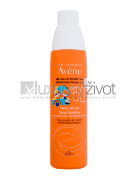 Avene Sun Kids Spray, Opaľovací prípravok na telo 200, SPF50+