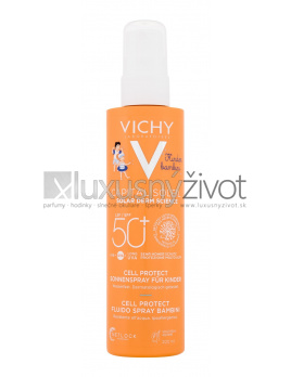 Vichy Capital Soleil Kids Cell Protect Water Fluid Spray, Opaľovací prípravok na telo 200, SPF50+