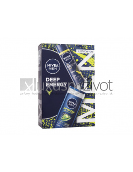 Nivea Men Deep Energy, antiperspirant Men Deep Sport 150 ml + sprchovací gél Men Energy 250 ml