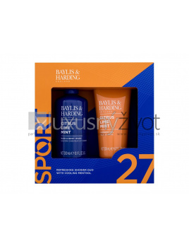 Baylis & Harding Citrus Lime Mint Refreshing Shower Duo, sprchovací gél na telo a vlasy 300 ml + sprchovací gél 200 ml