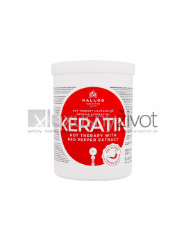 Kallos Cosmetics Keratin Hot Therapy With Red Pepper Extract, Maska na vlasy 1000