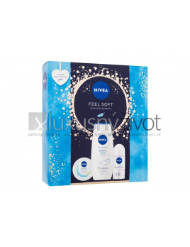 Nivea Feel Soft Skincare Moments, krém Soft 100 ml + sprchovací gél Creme Soft 250 ml + antiperspirant Original Care 50 ml