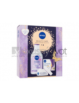 Nivea Beauty Care, denný pleťový krém Anti-Wrinkle Contouring Day Care 65 SPF30 50 ml + micelárna voda Soothing Micellar Water 400 ml