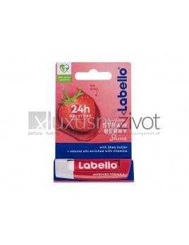 Labello Strawberry Shine 24h Moisture Lip Balm, Balzam na pery 4,8