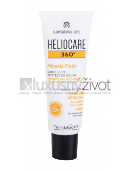 Heliocare 360 Mineral, Opaľovací prípravok na tvár 50, SPF50+