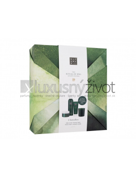 Rituals The Ritual Of Jing 4 Bestsellers, sprchovacia pena The Ritual Of Jing 200 ml + telový peeling The Ritual Of Jing 125 ml + telový krém The Ritual Of Jing 70 ml + sviečka The Ritual Of Jing 145 g