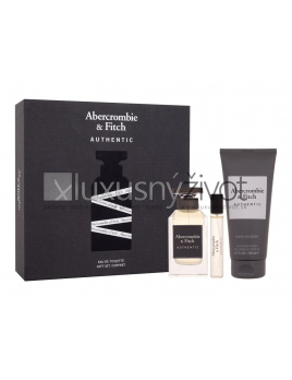 Abercrombie & Fitch Authentic, toaletná voda 100 ml + toaletná voda 15 ml + sprchovací gél 200 ml