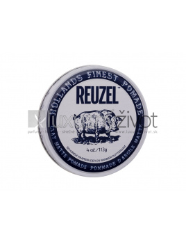 Reuzel Hollands Finest Pomade Clay Matte Pomade, Pre definíciu a tvar vlasov 113