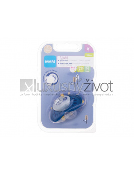 MAM Night Silicone Pacifier, Cumlík 1 - 6m+ Raccoon