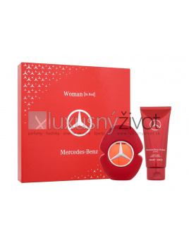 Mercedes-Benz Woman In Red, parfumovaná voda 90 ml + telové mlieko 100 ml