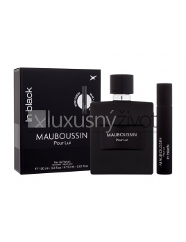 Mauboussin Pour Lui In Black, parfumovaná voda 100 ml + parfumovaná voda 20 ml