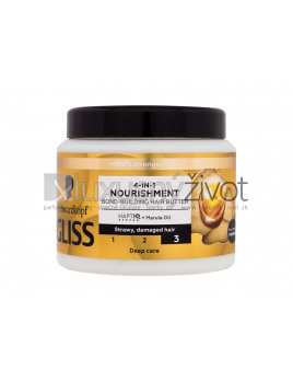 Schwarzkopf Gliss Nourishment, Maska na vlasy 400, 4-in-1 Hair Butter