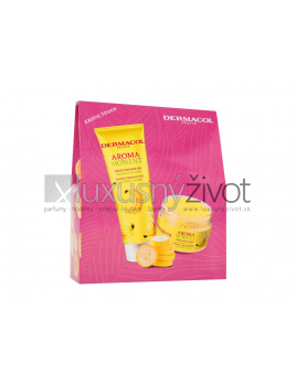 Dermacol Aroma Moment Bahamas Banana, sprchovací gél Bahamas Banana 250 ml + telový peeling Bahamas Banana 200 g