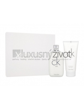 Calvin Klein CK One, toaletná voda 200 ml + telové mlieko 200 ml