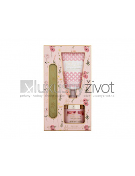 Baylis & Harding Royale Garden Luxury Manicure Set, krém na ruky Royale Garden Rose, Poppy & Vanilla 50 ml + minerálna soľ Royale Garden Rose, Poppy & Vanilla 70 g + pilník na nechty