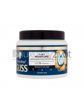 Schwarzkopf Gliss Moisture, Maska na vlasy 400, 4-in-1 Hair Mask