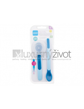 MAM Heat Sensitive Spoons & Cover, Riad 1 - 6m+ Blue