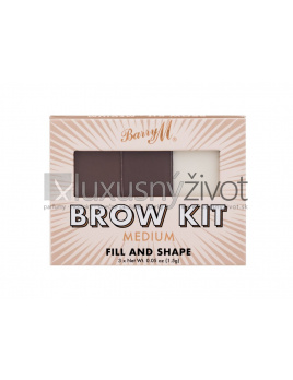 Barry M Brow Kit Medium, Set a paletka na obočie 4,5