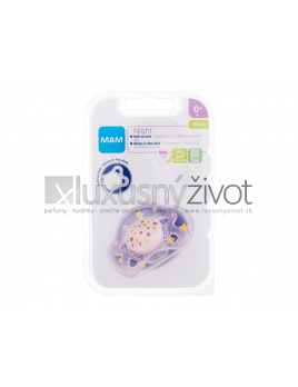 MAM Night Silicone Pacifier, Cumlík 1 - 0m+ Stars