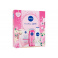 Nivea Floral Love, sprchovací gél Floral Love 250 ml + telové mlieko Floral Love 250 ml + pleťová maska Skin Radiance 1 ks