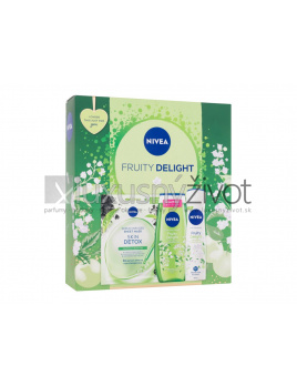 Nivea Fruity Delight, sprchovací gél Fruity Delight 250 ml + antiperspirant Fruity Delight 150 ml + pleťová maska Skin Detox 1 ks